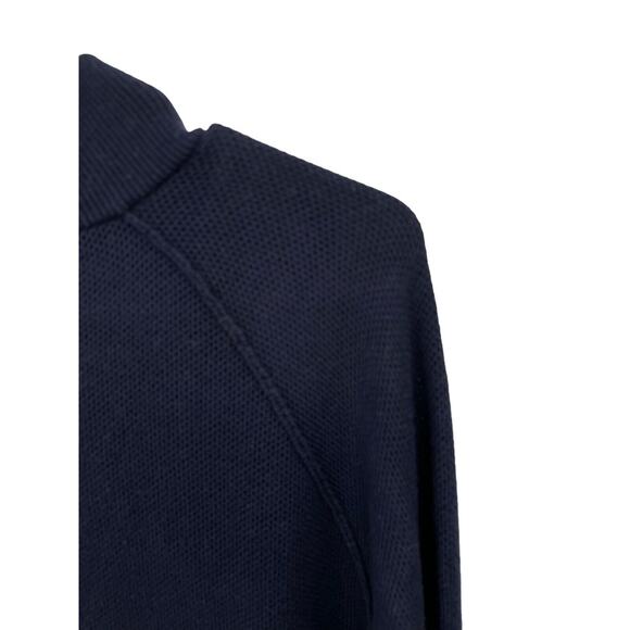 Peter Millar Henley Sweater Pima Cotton Merino Wool Blue Men’s Size Large - Picture 4 of 7